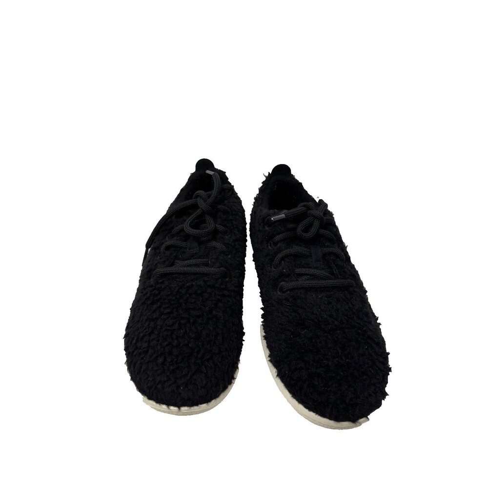 Allbirds Women’s Wool Runner Fluff Sneakers Black White Size 8 - Picture 3 of 7